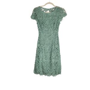 Lulus Romance Language Sage Green Backless Lace Dress Women’s size XS - NWOT